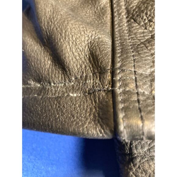 VTG Wilson Leather Mens Coat Jacket XL Thinsulate Quilted Lining Full Zip Heavy - Picture 10 of 13